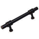 GlideRite Hardware - 3-3/4" Center Steel Barrel Ring Cabinet Bar Pull, Set of 7, Oil Rubbed Bronze - This barrel ring cabinet bar pull from GlideRite Hardware will add a unique touch to your kitchen or bathroom cabinets. Its pill-edged and barrel-like design will stand out from the rest due to its unique design. Each pull is packaged individually to prevent damage to the finish and come with standard #8-32 x 1-inch screws for easy installation.