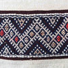 Handmade Vintage Moroccan Berber Kilim 3.8'x6.8', 118cmx210cm, 1950s