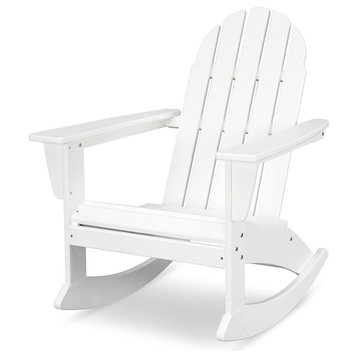 Vineyard Adirondack Rocking Chair, White