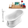 Streamline Faucet and Tub Set, Freestanding, 60"