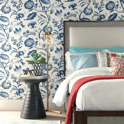 Watercolor Jacobean AT7021 - Wallpaper