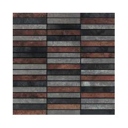 Mirage Workshop, 1x4 mosaic, Copper Mix Tribend - Tile