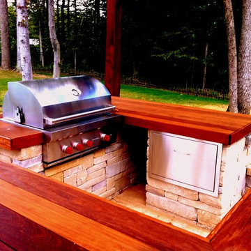 Outdoor Wooden Kitchen