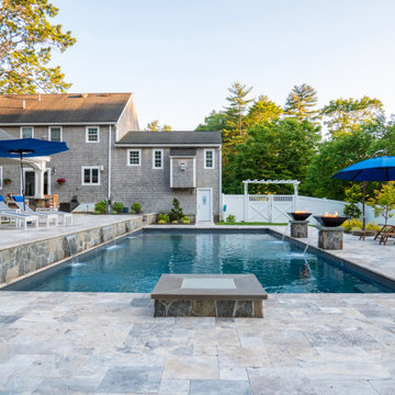Pembroke 20'x44' PermaCrete Vinyl Liner In Ground Swimming Pool