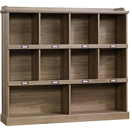 Sauder Barrister Lane Engineered Wood 10-Cubby Bookcase in Salt Oak