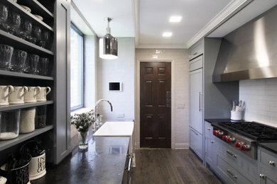 Example of a kitchen design in New York