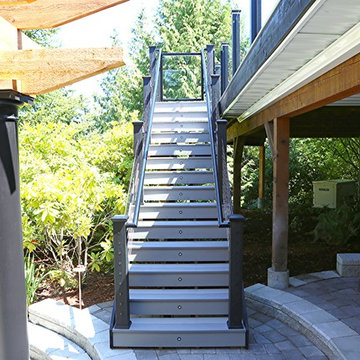 Timbertech Deck and Cedar Pergola