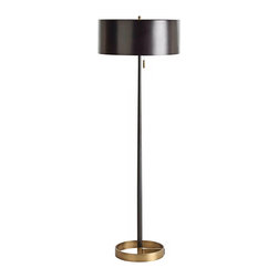 Arteriors Home - Arteriors Home Violetta Brass and Black Iron Floor Lamp - Floor Lamps