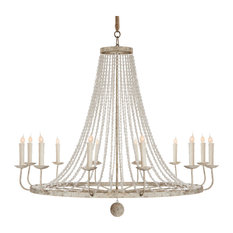 French Country Chandeliers Houzz Naples French Country Clic Beaded Grey 12 Light Chandelier Chandeliers