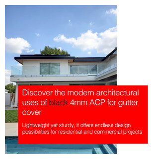 Aluminum Composite Panel (ACP / ACM) Gutter Lining and Soffit System in ...