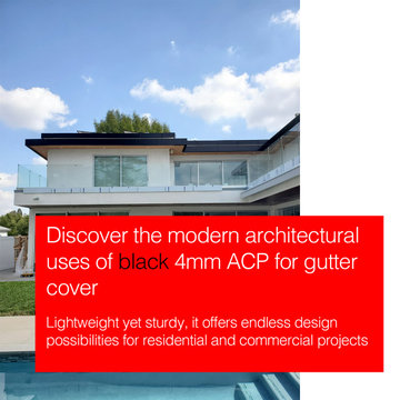Aluminum Composite Panel (ACP / ACM) Gutter Lining and Soffit System in LA, CA