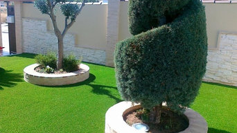 Jardines césped artificial