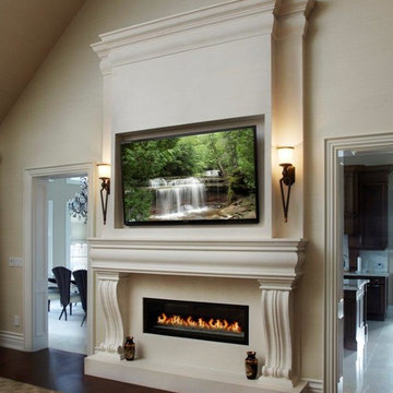 New York Linear fireplace mantel