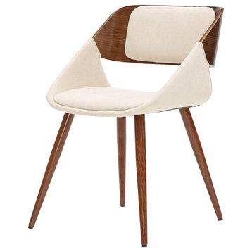 Cyprus Fabric Chair - Santorini Sand/Walnut