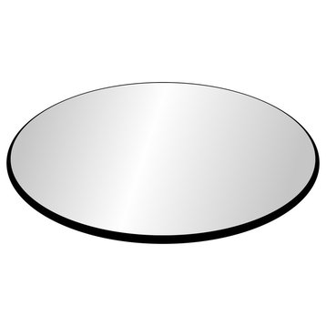 54" Tempered Round Glass Table Top, 3/8" Thickness, Pencil