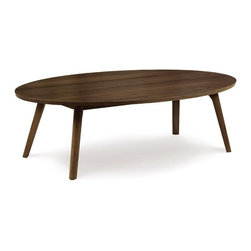 Catalina Walnut Oval Coffee Table - Coffee Tables