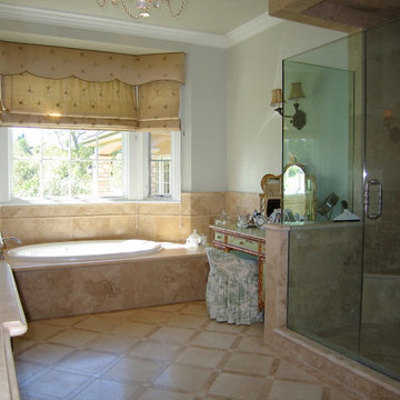 Travertine Master Bath