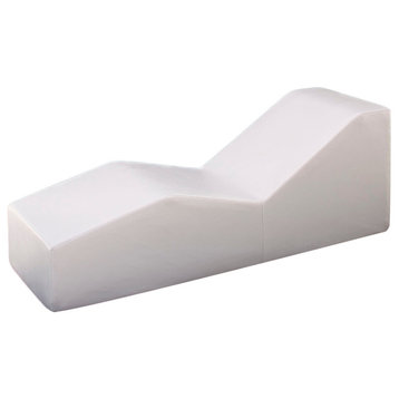 Wave Outdoor Chaise Lounge, Chill White