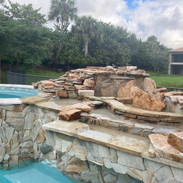 After - Pool with Spa and Grotto