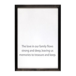 Love Family Quote Magnet Board - Picture Frames