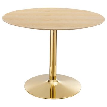 Verne 40" Dining Table Gold Natural -4754