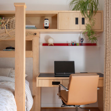 Built-In Homework Desk and Toy Display