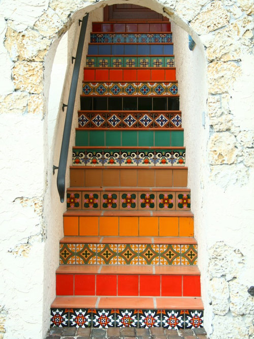 Porcelain Tile Stair Treads Houzz