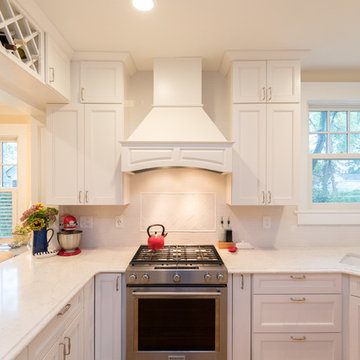 White Crisp Kitchen Remodel