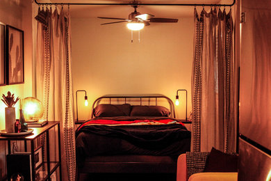 ヒューストンにあるコンテンポラリースタイルのおしゃれな寝室