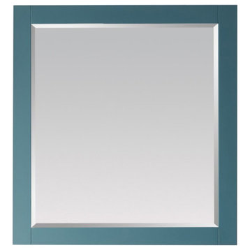 Vinnova Florence 36" Bathroom Vanity Framed Wall Mirror in Royal Green