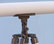 Floor Standing Harbor Master Telescope, Oil-Rubbed Bronze/White Leather, 60"