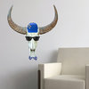 Rounded-Horn Bull Adhesive Wall Decal