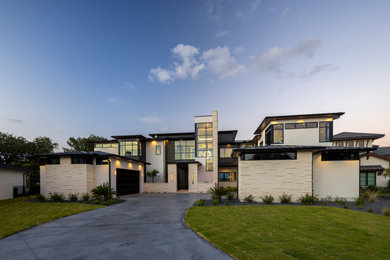 Contemporary exterior home idea in Austin