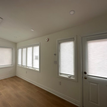 March 2026 Light Filtering Navy White Roller Shade