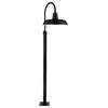 Cocoweb 12" Vintage LED Post Light in Black With 8' Post