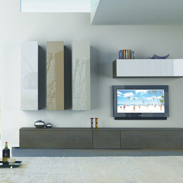 Modern Wall Unit 3D 07 by Artigian Mobili - $3,385.00