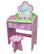 Dressing Table in Pastel Coloured MDF with Stool, Fairy and Flowers Design