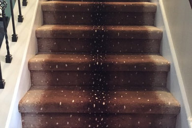 Inspiration for a transitional staircase remodel in Austin