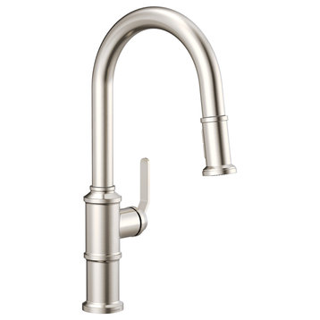 Kinzie Single Handle Pull-Down Kitchen Faucet Stainless Steel