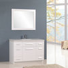 Design Element J48-DS-W Moscony 48" Single Sink Vanity Set, White