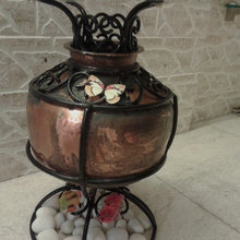Copper Handa which belonged to my Great Grand Mother. Made a  Teepoi.