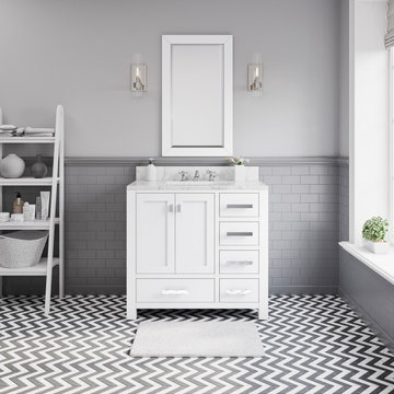 Madison White Bathroom Vanities