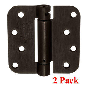 Baldwin 1135402I Radius Mortise Hinge Distressed Oil Rubbed Bronze