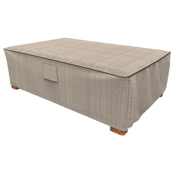 NeverWet Mojave Patio Ottoman / Coffee Table Covers, Large - 20"h X 26"w X 50"lo