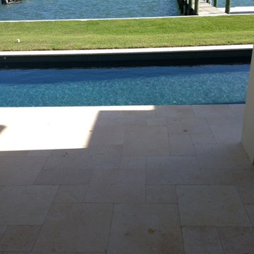 Galala Cream Limestone Paver and Pool Coping Project