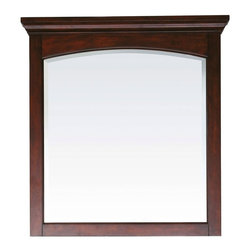 Avanity Vermont Mahogany Bathroom Mirror 36 x 2.5 x 38 - Bathroom Mirrors