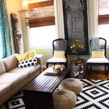 Eclectic and Casual Living room