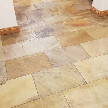 Modern Sandstone Floor Deep Cleaned and Sealed in High Green, Sheffield