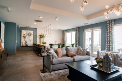 Living room - traditional living room idea in Kansas City