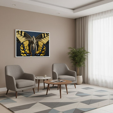 A Brushstroke of Nature Transitional Wall Art